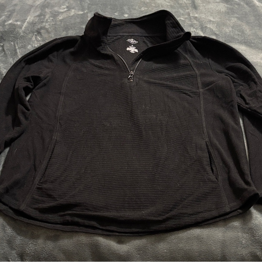 Women’s St. John's Bay Black Cowl Neck Sweater